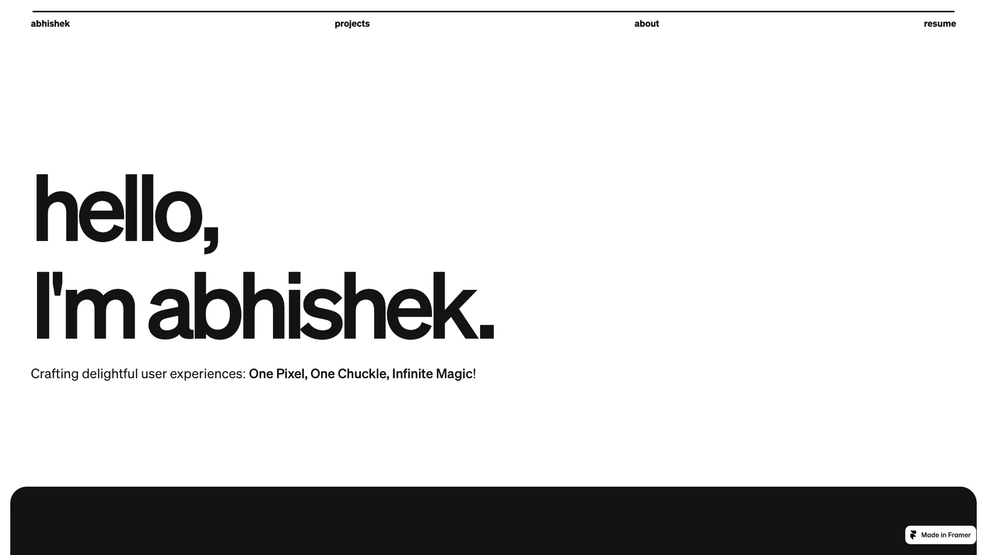 Portfolio website of Abhishek Ghunawat