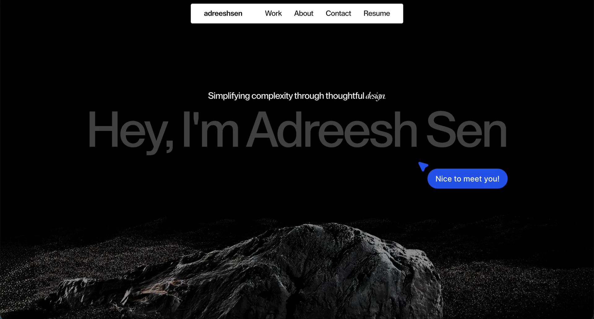 Portfolio website of Adreesh S