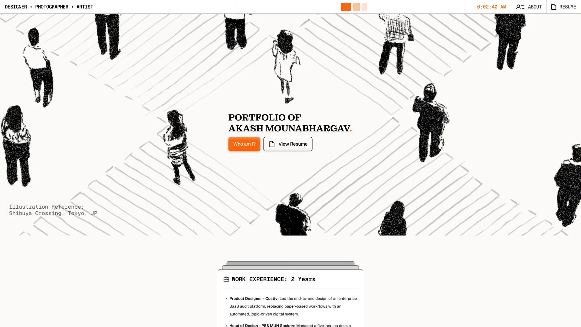 Portfolio website of Akash Mounabhargav