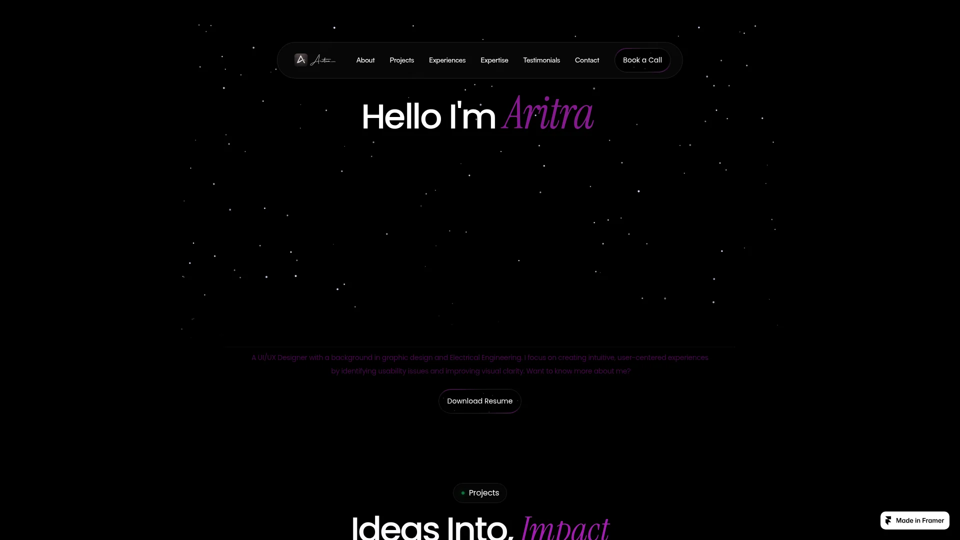 Portfolio website of Aritra Banerjee
