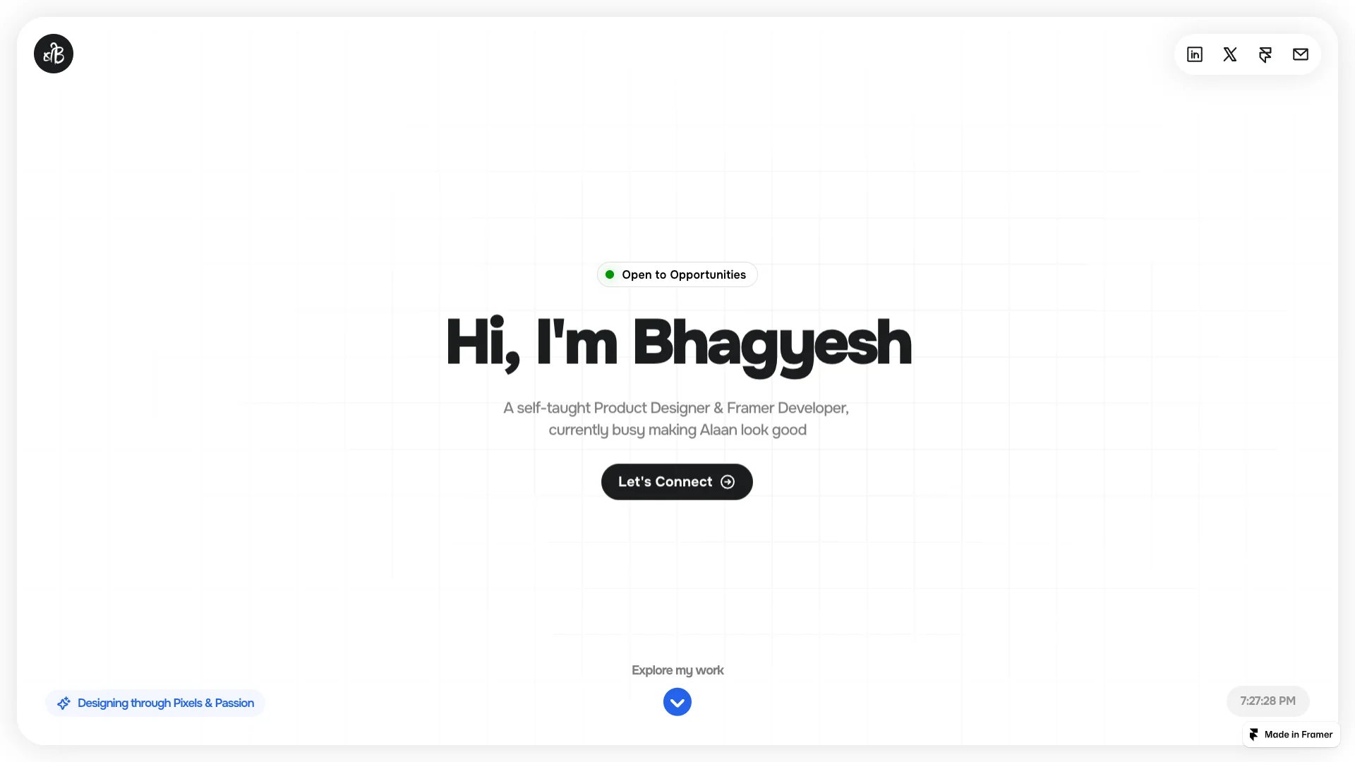Portfolio website of Bhagyesh Badwe