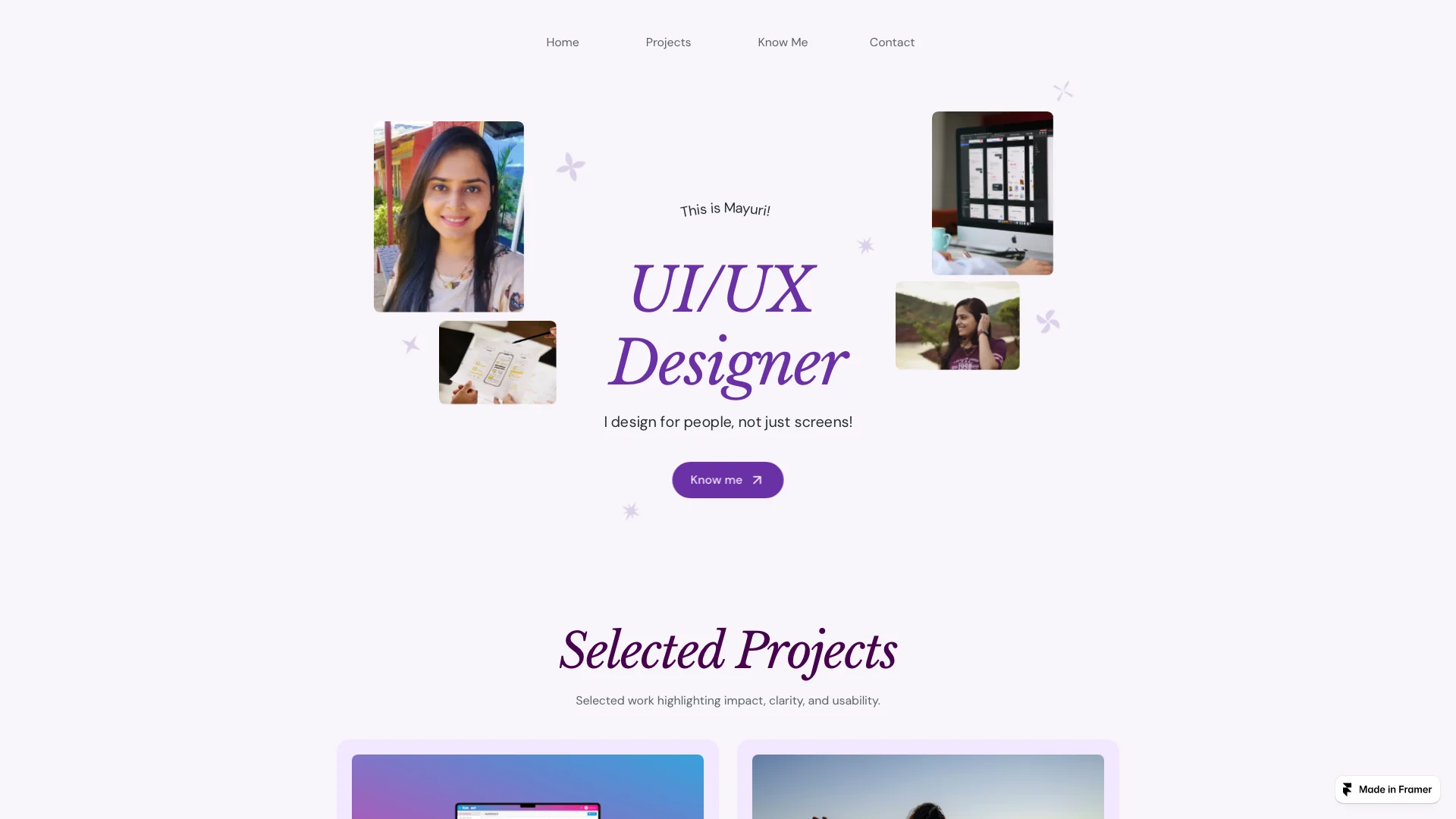 Portfolio website of Mayuri Salunke