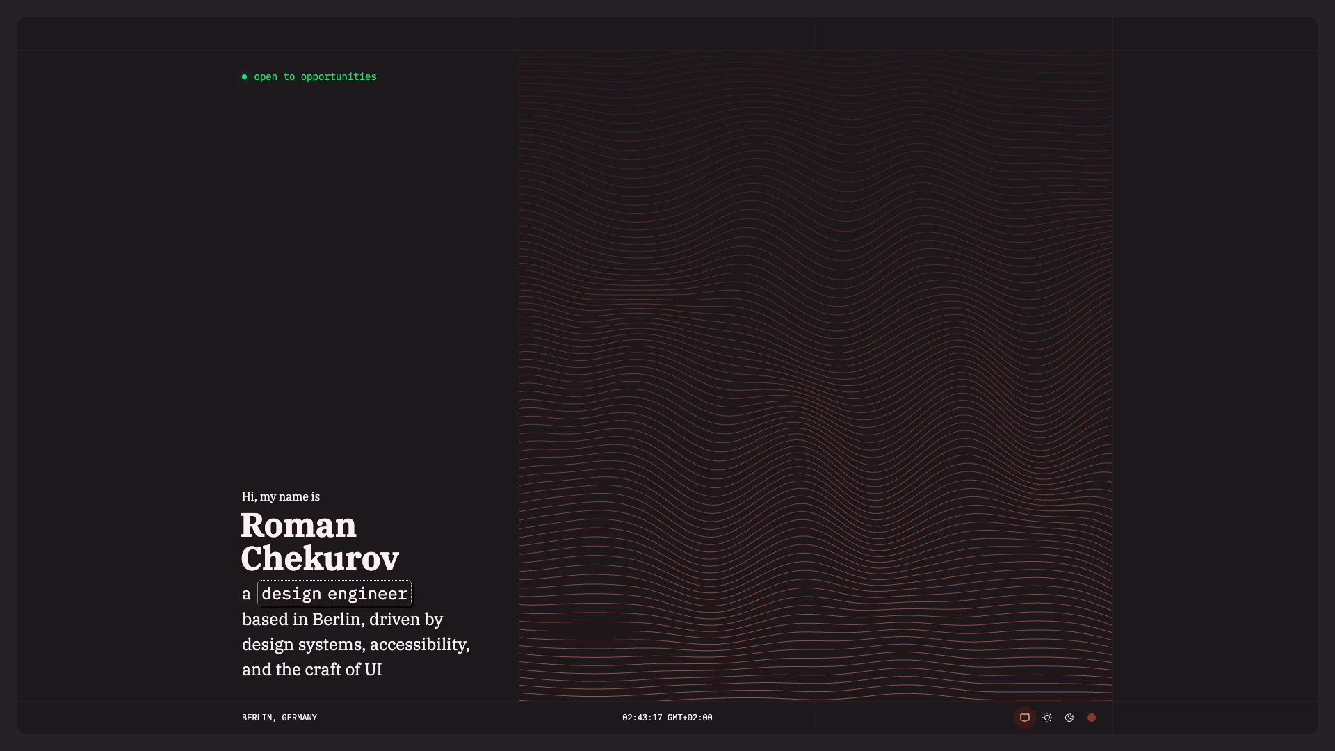 Portfolio website of Roman Chekurov