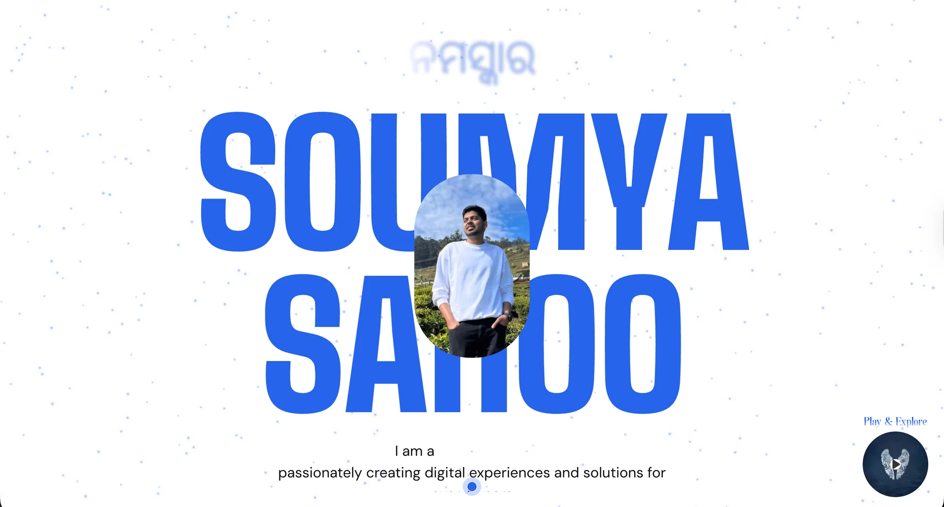 Portfolio website of Soumya sahoo